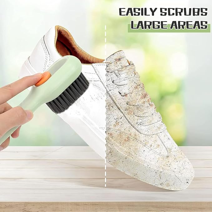 Multifunctional Liquid Shoe Cleaning Brush with Soap Dispenser Pack of 2