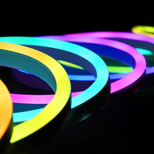 Groeien 5 Meter Smart RGBIC Neon Flex LED Strip Light