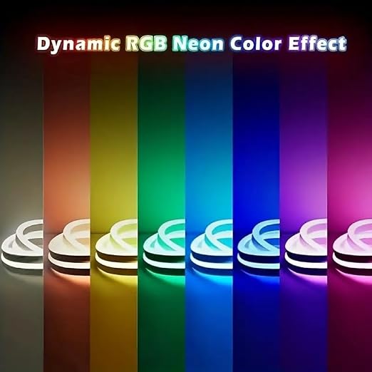 Groeien 5 Meter Smart RGBIC Neon Flex LED Strip Light